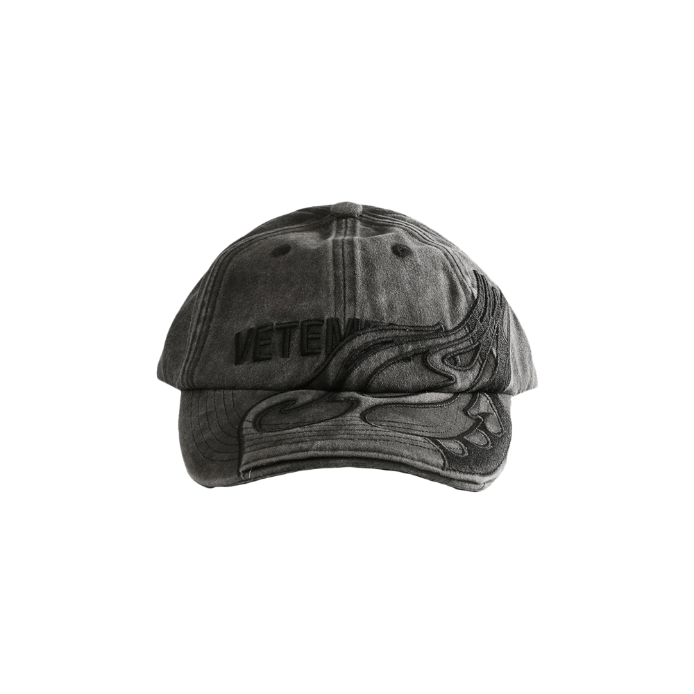 Buy Vetements Flame Logo Cap 'Black' - UA66CA150B BLAC | GOAT