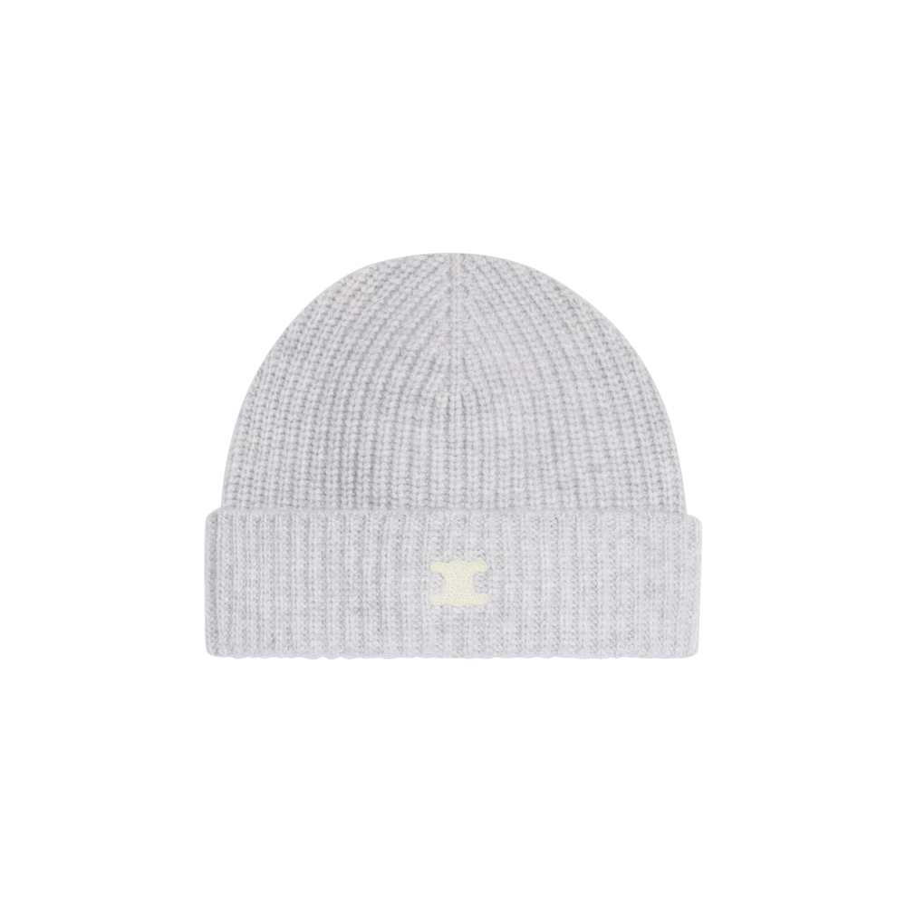 Buy CELINE Triomphe Beanie 'Light Grey' - AA07D317V 08GC | GOAT