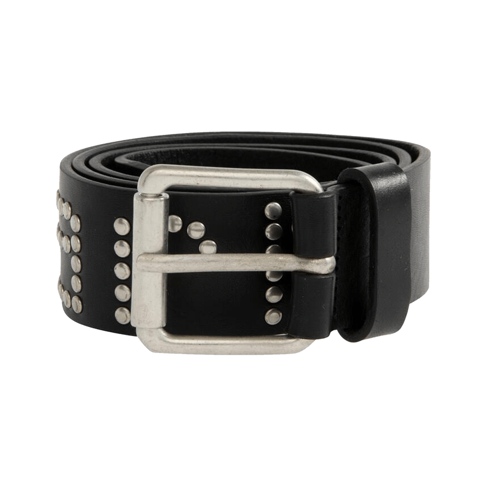 Buy Carhartt WIP Script Studs Belt 'Black/Silver' - I034422