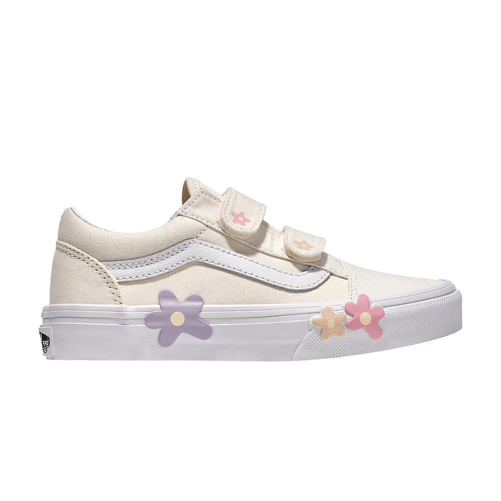 Vans Old Skool V Kids Cream Flower