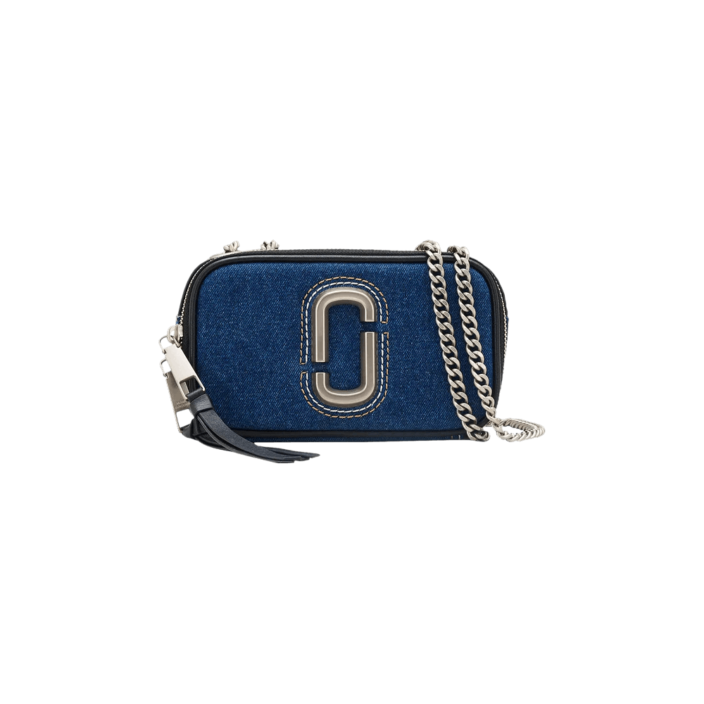 Buy Marc Jacobs Denim Chain Snapshot Crossbody Bag 'Dark Wash