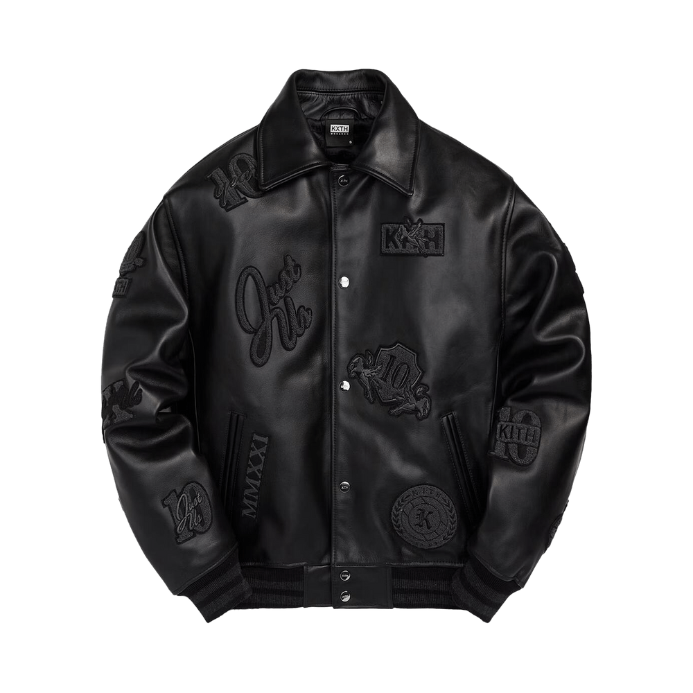 Buy Kith Leather Coaches Jacket 'Monarch' - KHM010009 206 | GOAT