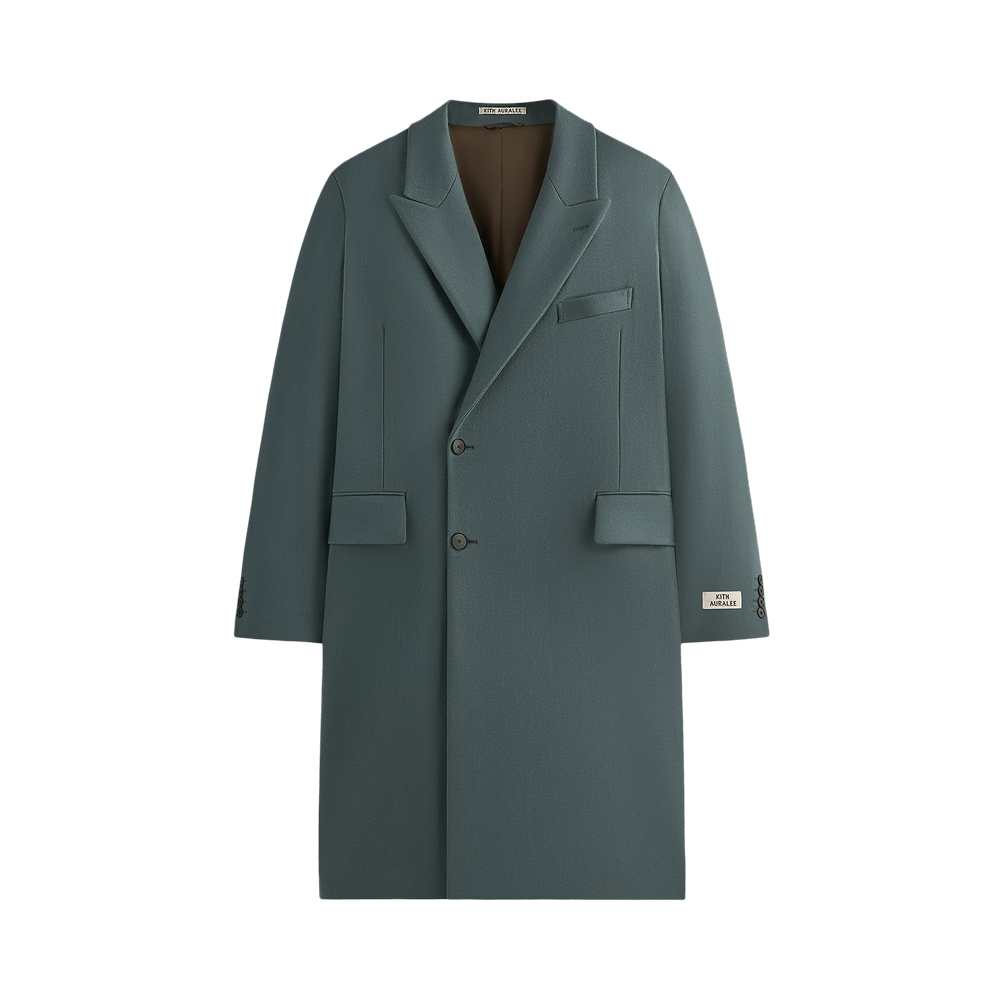 Kith 101 x Auralee Melton チェスターコート Ｍ Buy Kith 101 For Auralee Melton Chesterfield Coat 'Balsam Green
