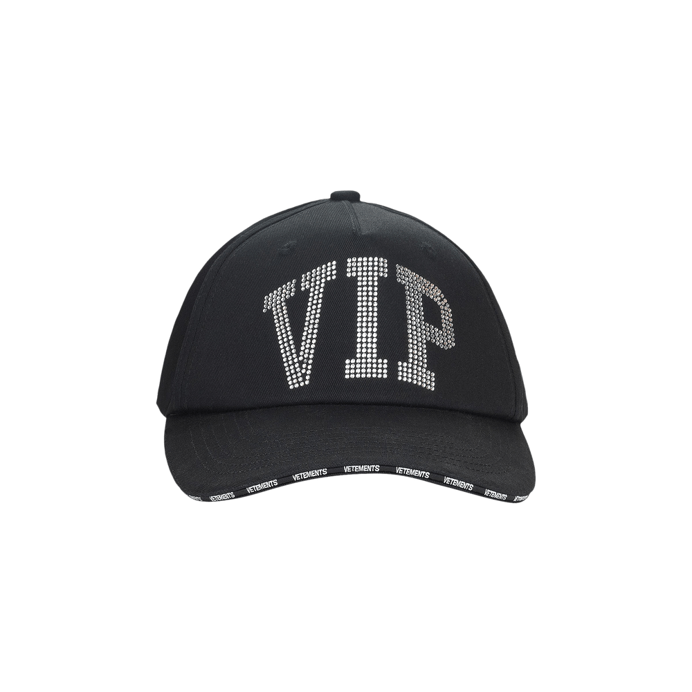 Buy Vetements VIP Crystal Cap 'Black' - UE54CA120B1052 BLAC | GOAT