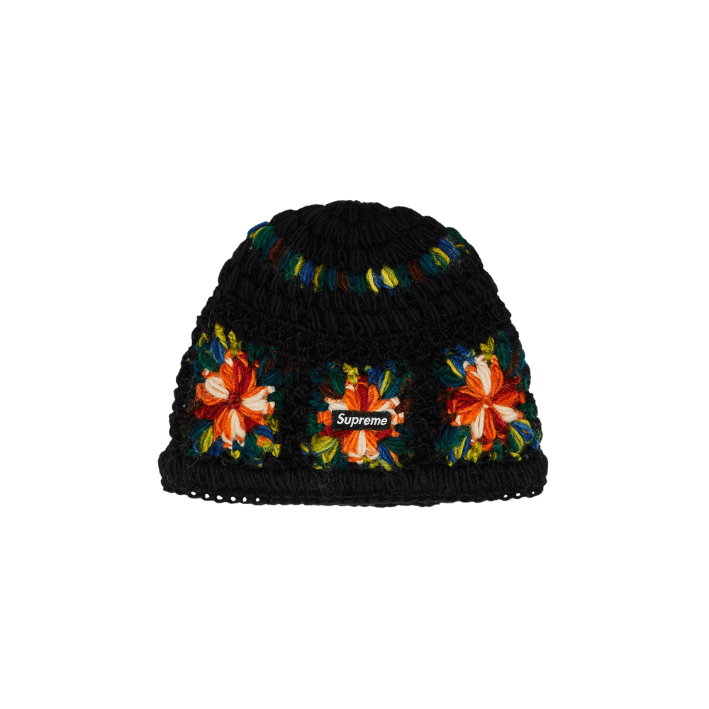 Buy Supreme Crochet Beanie 'Black' - SS25BN12 BLACK | GOAT