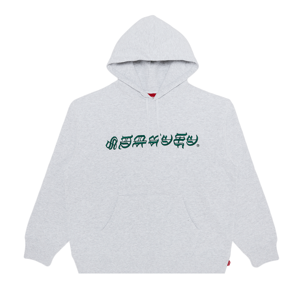 【Supreme】Blackletter Hooded Sweatshirt★Ash Grey★25SS★ Supreme Blackletter Hooded Sweatshirt (SS25) - $158