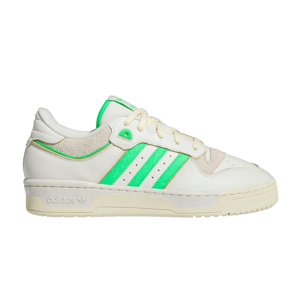 adidas gazelle silver green womens adidas Originals Rivalry 86 Low trainers in cream and green – ASOS Sample  Sale main image 1