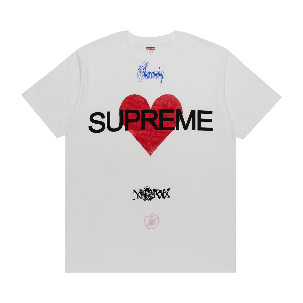 【Supreme】 Announcing T-Shirt Yellow - 25SS Supreme Receiver Tee (SS25) - $44
