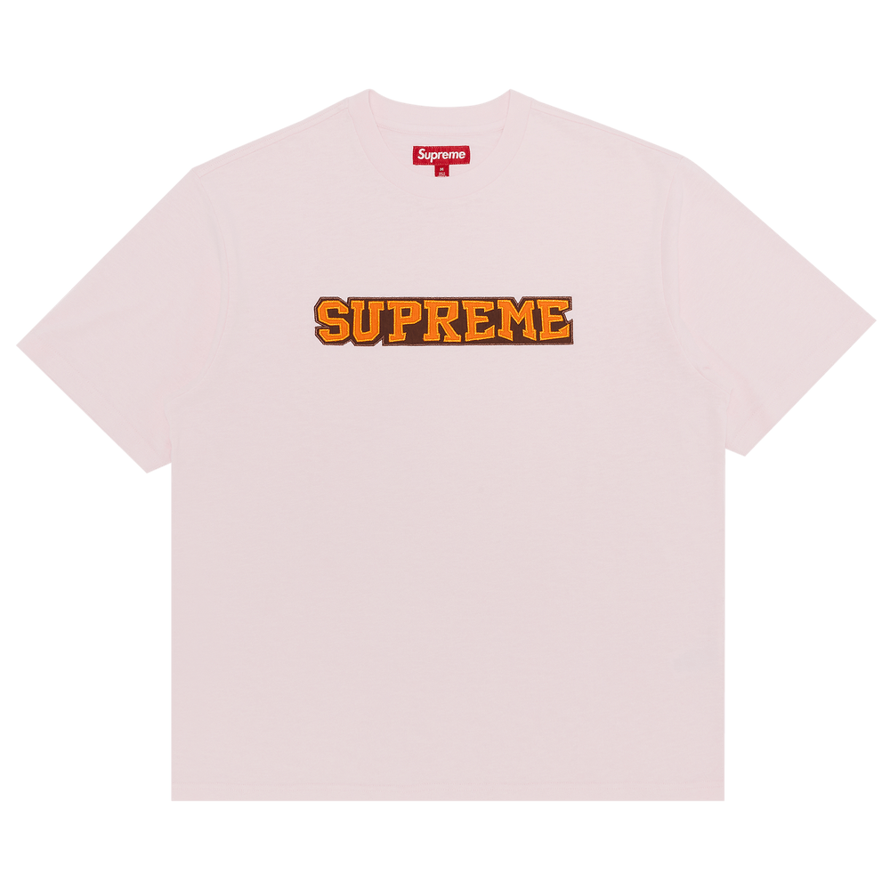 Buy Supreme Satin Appliqué Short-Sleeve Top 'Light Pink