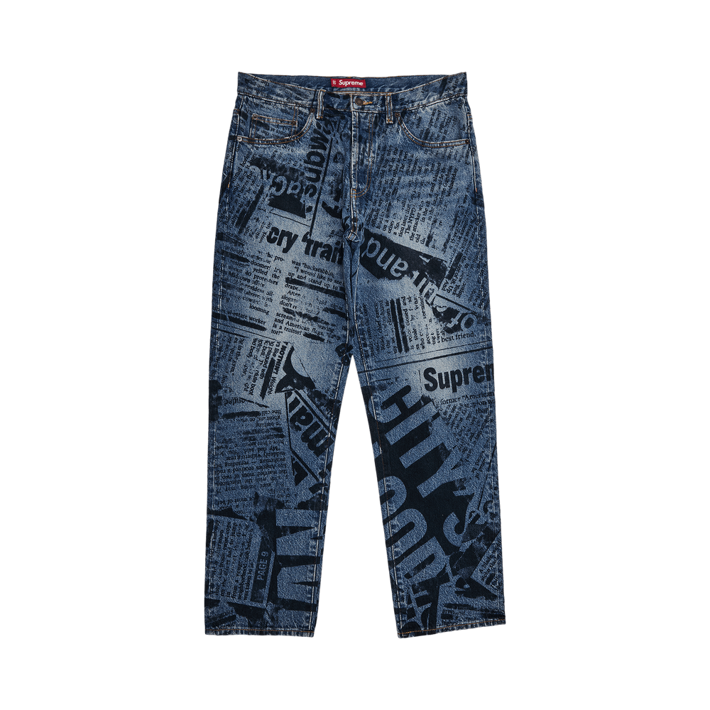 パンツ Supreme news paper jeans Buy Supreme Regular Jean 'Newspaper' - SS25P31 NEWSPAPER | GOAT