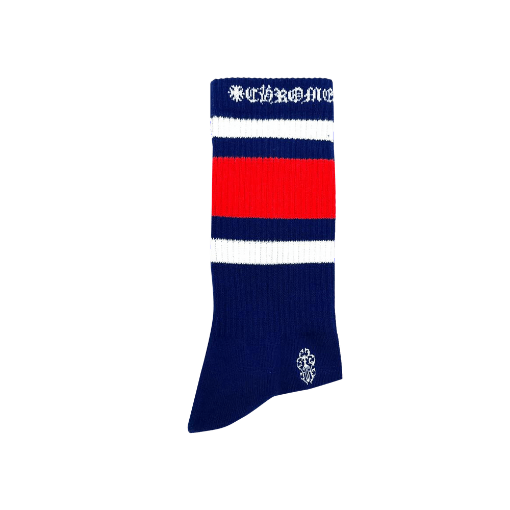 Buy Chrome Hearts Striped Sock 'Red/Blue' - 1383 1FW240605SS RED