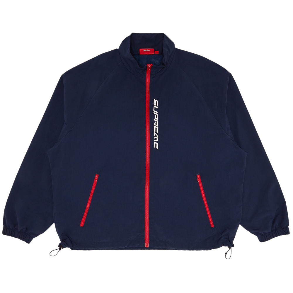 【SUPREME】 Contrast Zip Track Jacket Navy - 25SS Supreme Contrast Zip Track Jacket (SS25) - $158