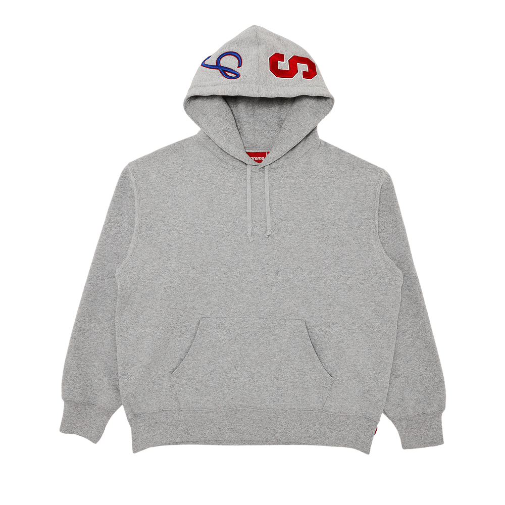 【Supreme】Collegiate Hooded Sweatshirt★HeatherGrey★24SS★ Buy Supreme Half Zip Hooded Sweatshirt 'Heather Grey