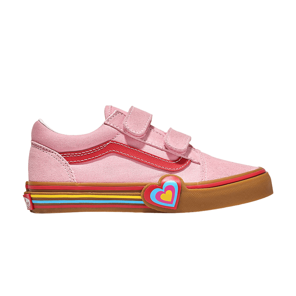 Vans Old Skool V Kids Pink Heart