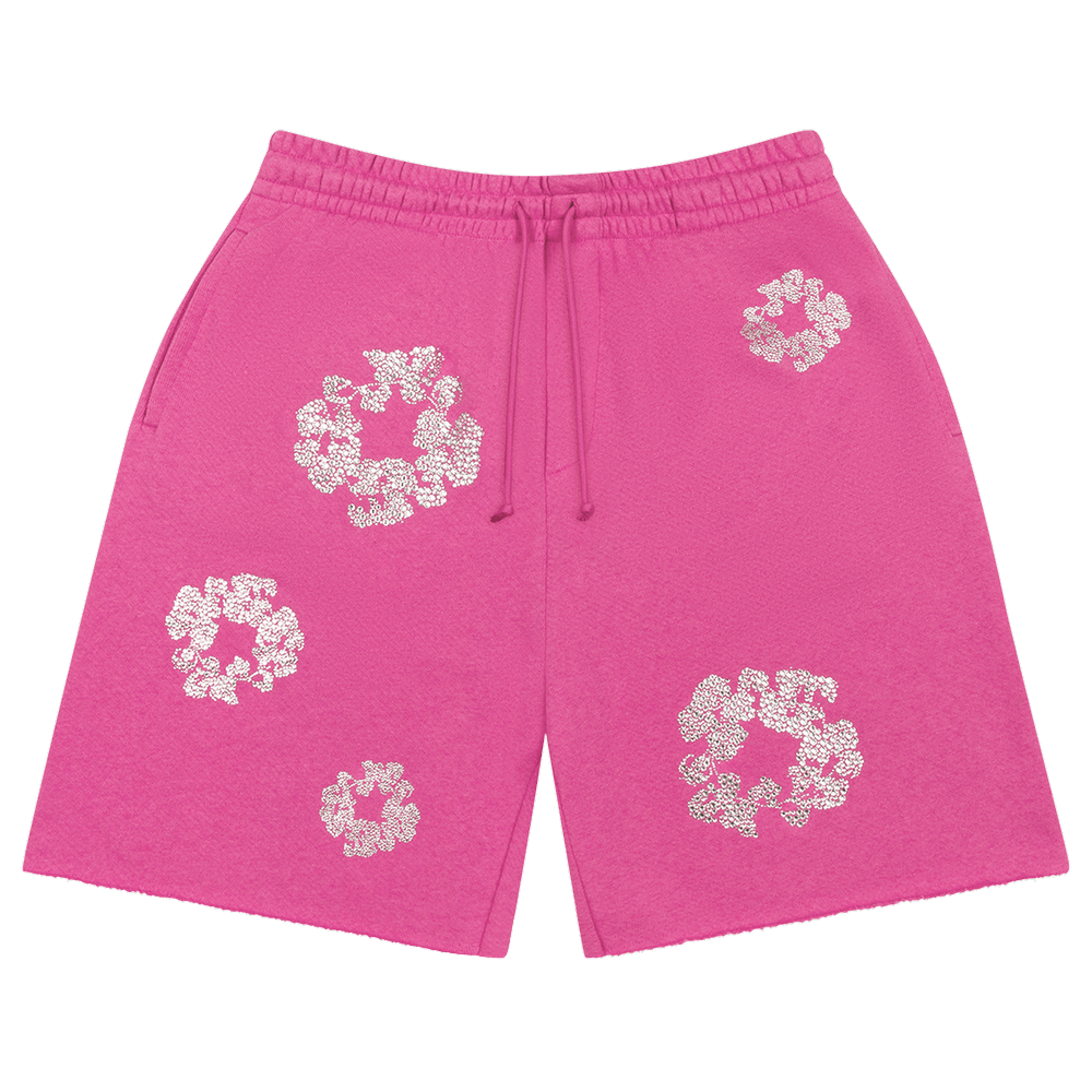 Buy Denim Tears Cashmere Swarovski Cotton Wreath Shorts 'Pink