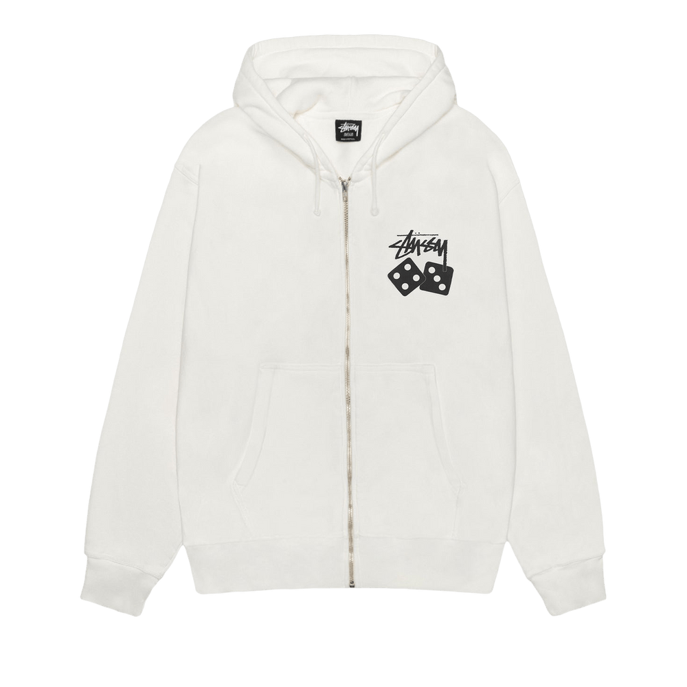 【新品】DICE ZIP HOODIE PIGMENT DYED Stüssy: Men's Dice Pig. Dyed Zip Hoodie (Black) | DSMNY E-SHOP