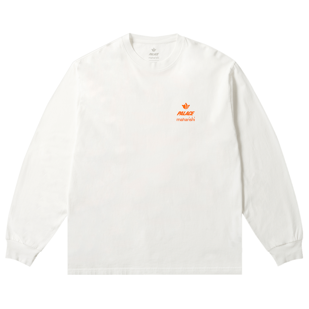 Buy Palace x Maharishi Shaolin Tag Long-Sleeve 'White