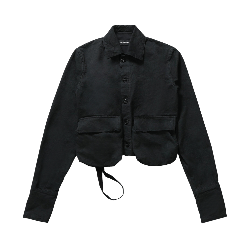 Buy Ann Demeulemeester Cargo Shirt Jacket 'Black' - 2510 W