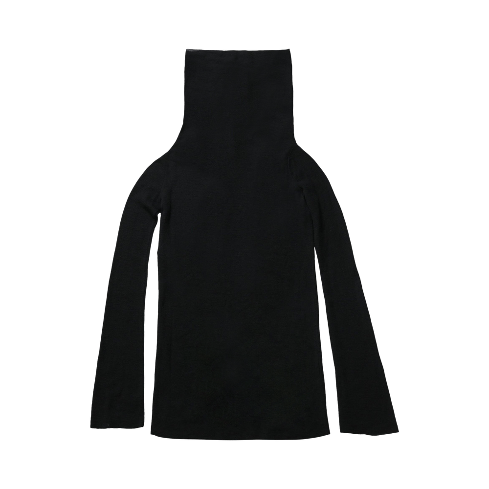 トップス ANN DEMEULEMEESTER hoodie design top Ann Demeulemeester Asymmetrical Printed Hoodie (Grimm Black