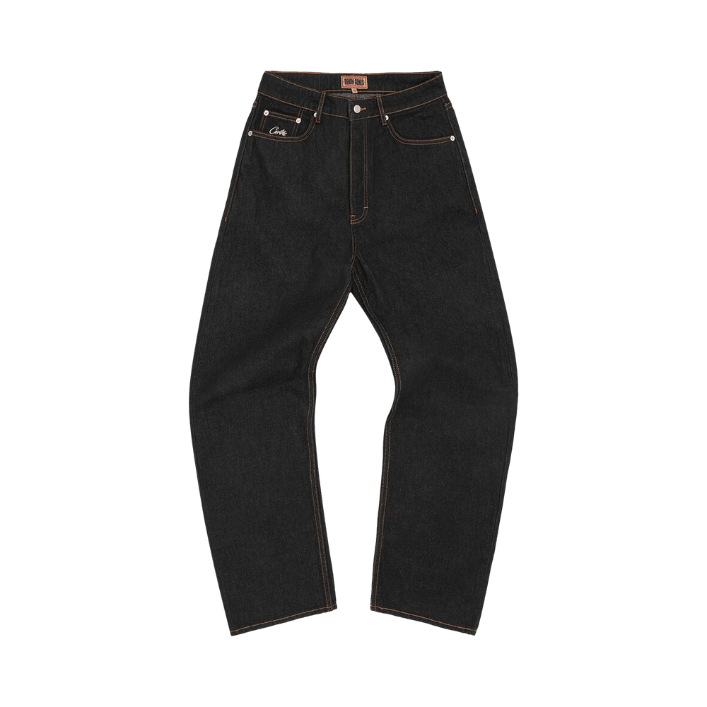 【在庫僅少】 Buy Corteiz Dual Stripe Baggy Jeans 'Black Wash' - CRTZ0108 パンツ