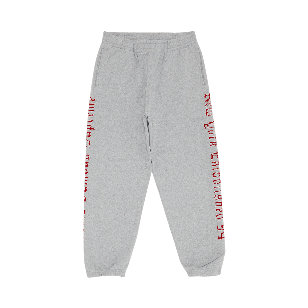 Buy Supreme Contrast Cutout Sweatpant 'Heather Grey Buy Supreme Contrast Cutout Sweatpant 'Heather Grey