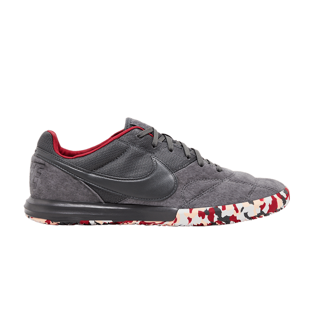 Buy Nike Premier 2 Sala IC 'Grey Cardinal Red Camo' - AV3153 068