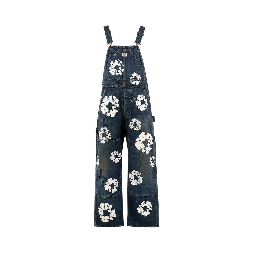 Buy SAINT Mxxxxxx x Denim Tears Wreath Overalls 'Blue' - SM YS1