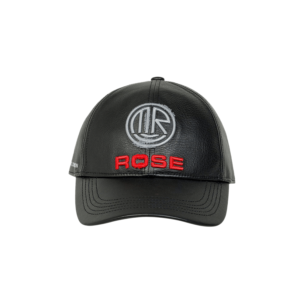 Buy Martine Rose Leather Cap 'Black' - 1170LP09001 BLAC | GOAT