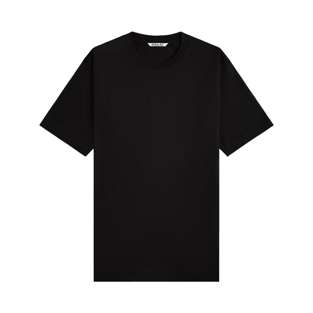 Buy Auralee Luster Plaiting Tee 'Black' - A00P02GT BLAC | GOAT