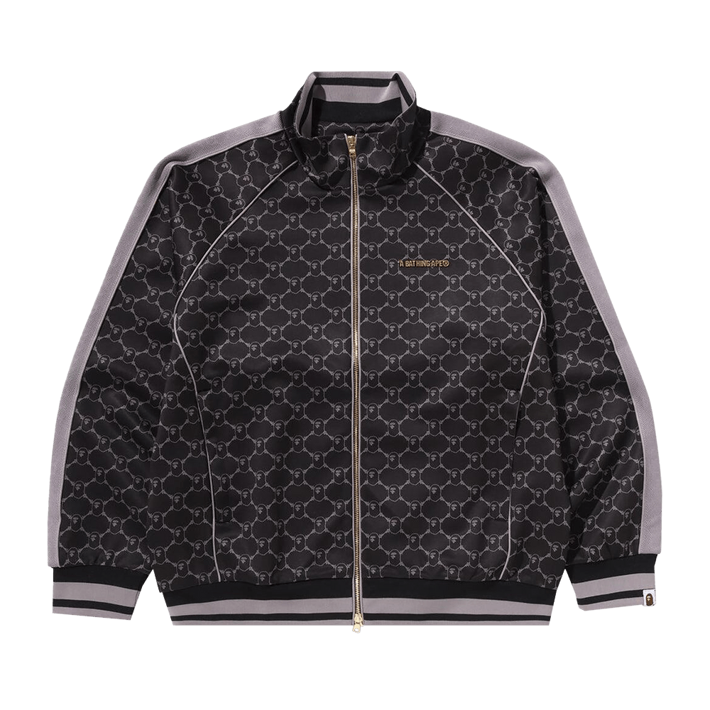 A BATHING APE ブラックジャージ AAPE BY A BATHING APE ジャージ NOW TRACK SUIT メンズ