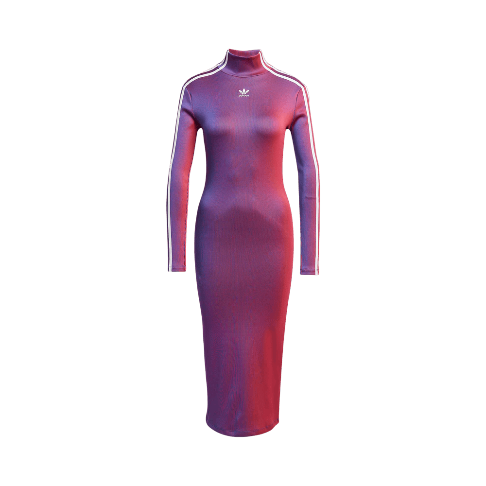 chinese dress ladies Hatch Collection The Softest Rib Turtleneck Dress in Green main image 0