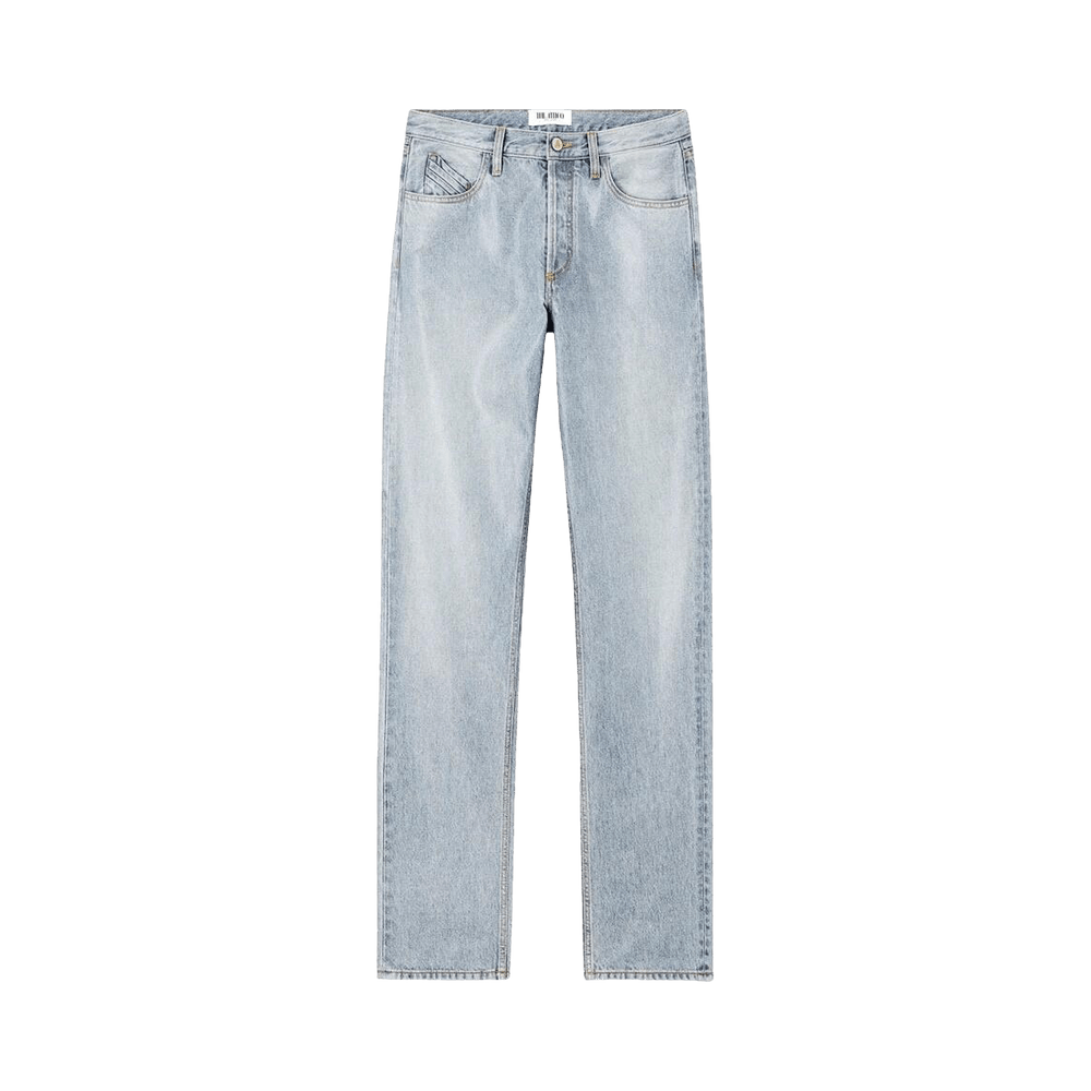 デニム・ジーパン THE ATTICO Women Denim Pants 250WCP00073 DDD085SS 024 SKY BL Buy The Attico Straight Leg Jeans 'Sky Blue' - 250WCP00073