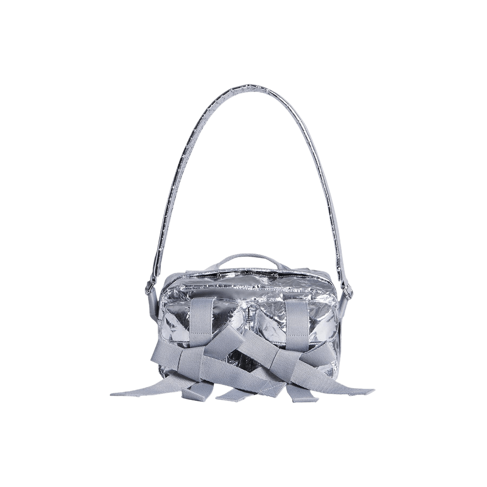 Buy Simone Rocha Classic Crinkle PU Bow Crossbody Bag 'Silver