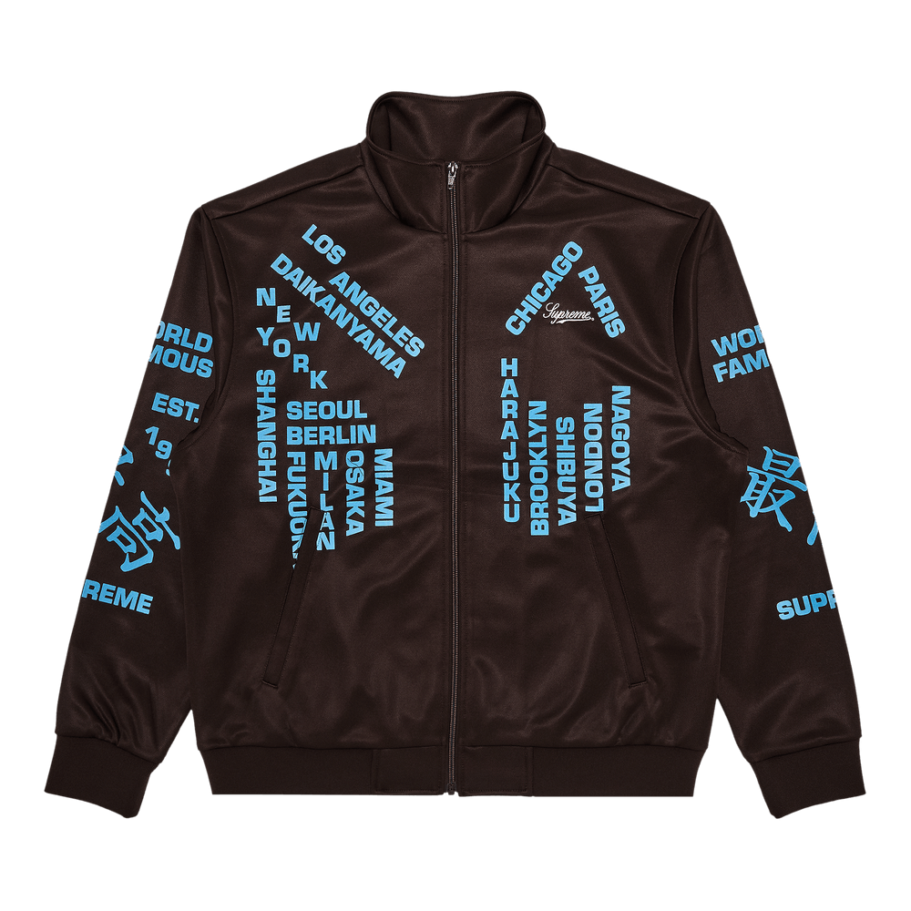 Buy Supreme Worldwide Tricot Track Jacket 'Brown' - SS25J34 Buy Supreme Worldwide Tricot Track Jacket 'Brown' - SS25J34