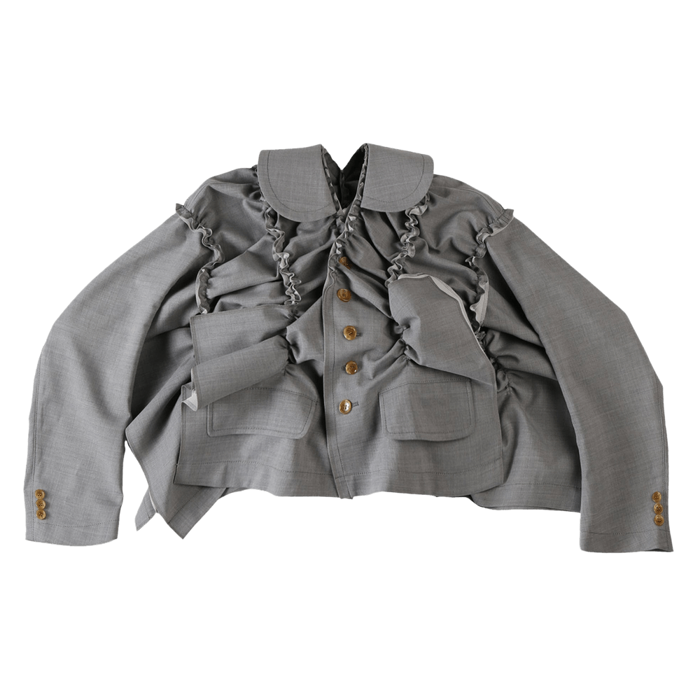 Buy Tao Comme des Garçons Pleated Design Jacket 'Grey' - TO J008