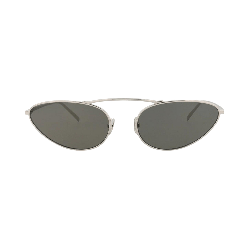 Buy Saint Laurent Oval Sunglasses 'Silver/Grey' - SL 538 002 | GOAT
