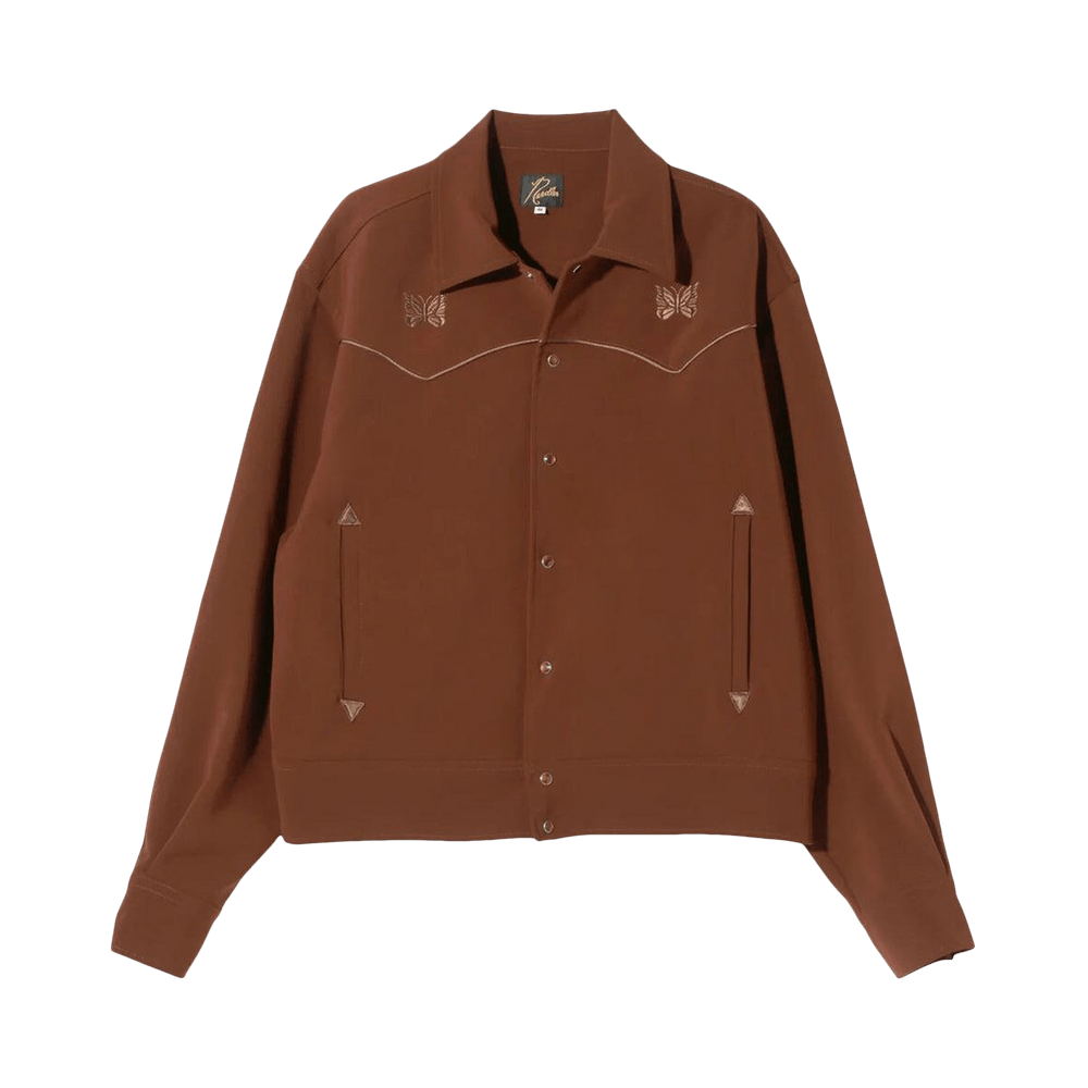 Buy Needles Piping Cowboy Jacket 'Brown' - QV217 BROW | GOAT