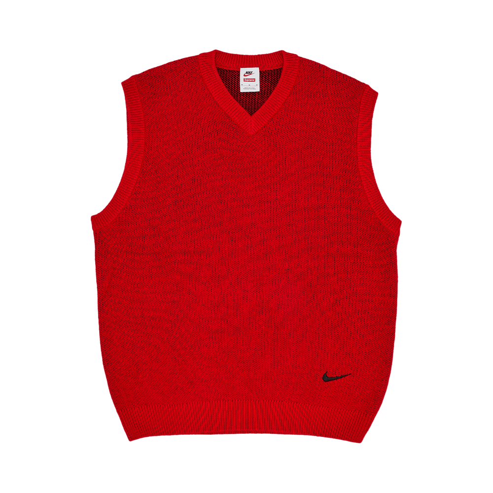 Supreme x Nike Sweater Vest RED XL新品未使用 Buy Supreme x Nike Sweater Vest 'Red' - SS25SK1 RED | GOAT
