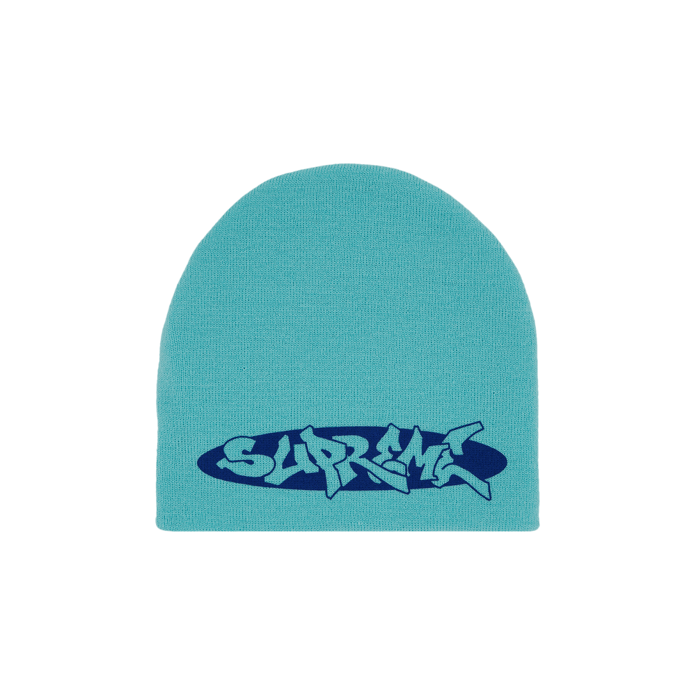 Buy Supreme New World Order Beanie 'Aqua' - SS25BN10 AQUA | GOAT