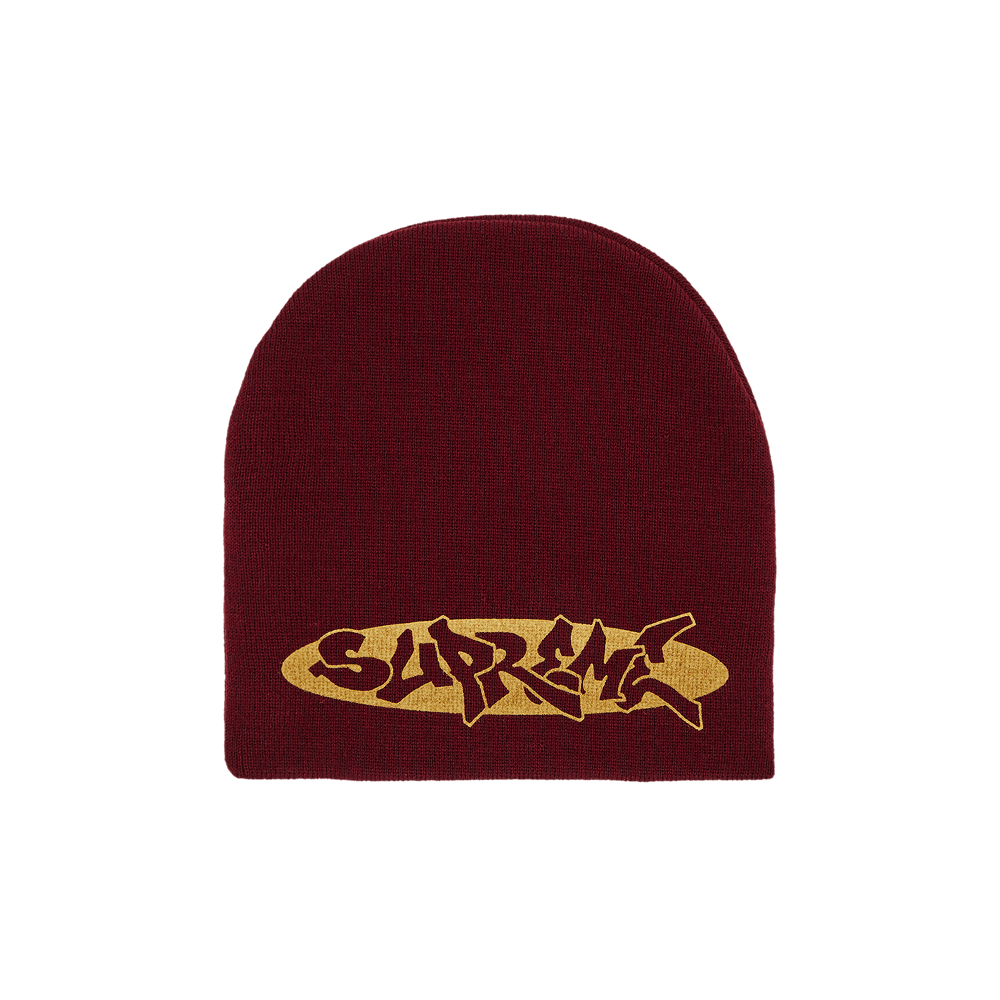 Buy Supreme New World Order Beanie 'Cardinal' - SS25BN10