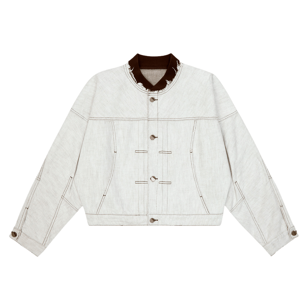 Buy Ader Error Semi-Oversized Fit Trucker Jacket 'White