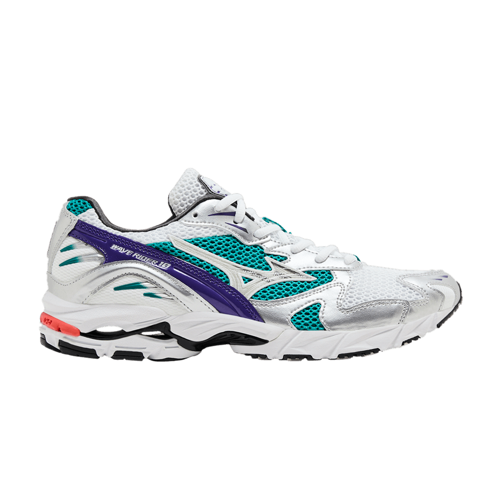 Buy Mizuno Wave Rider 10 'White Silver Teal Blue' - D1GA210407 | GOAT