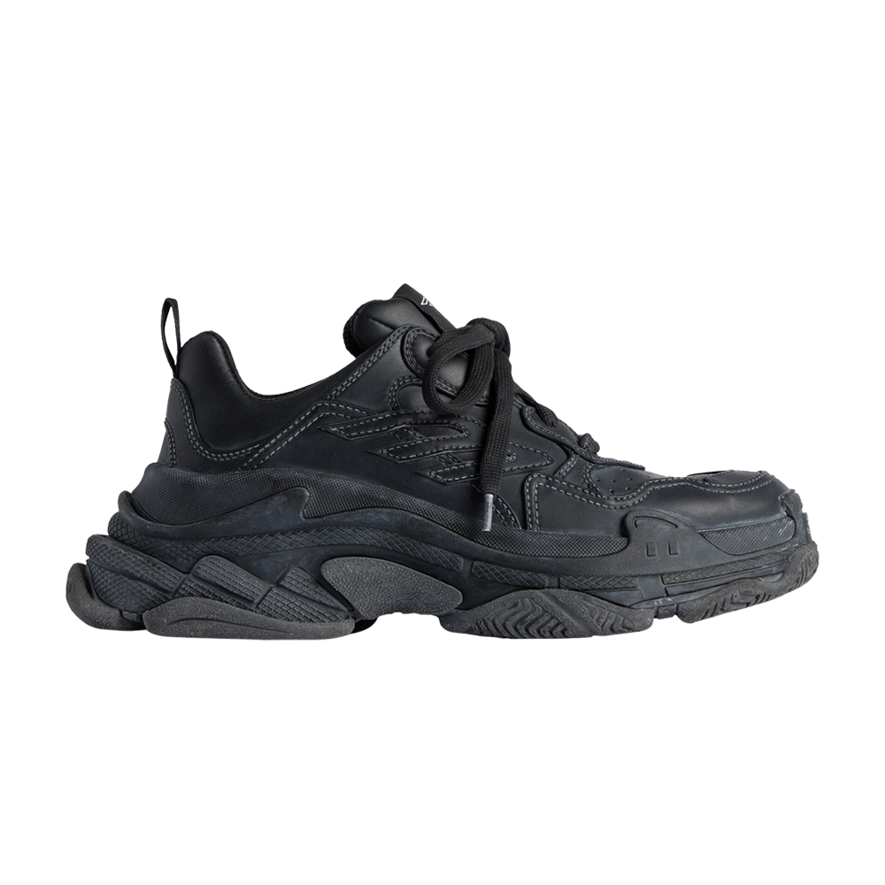 Balenciaga Triple S Sporty Sneaker Worn-Out - Black