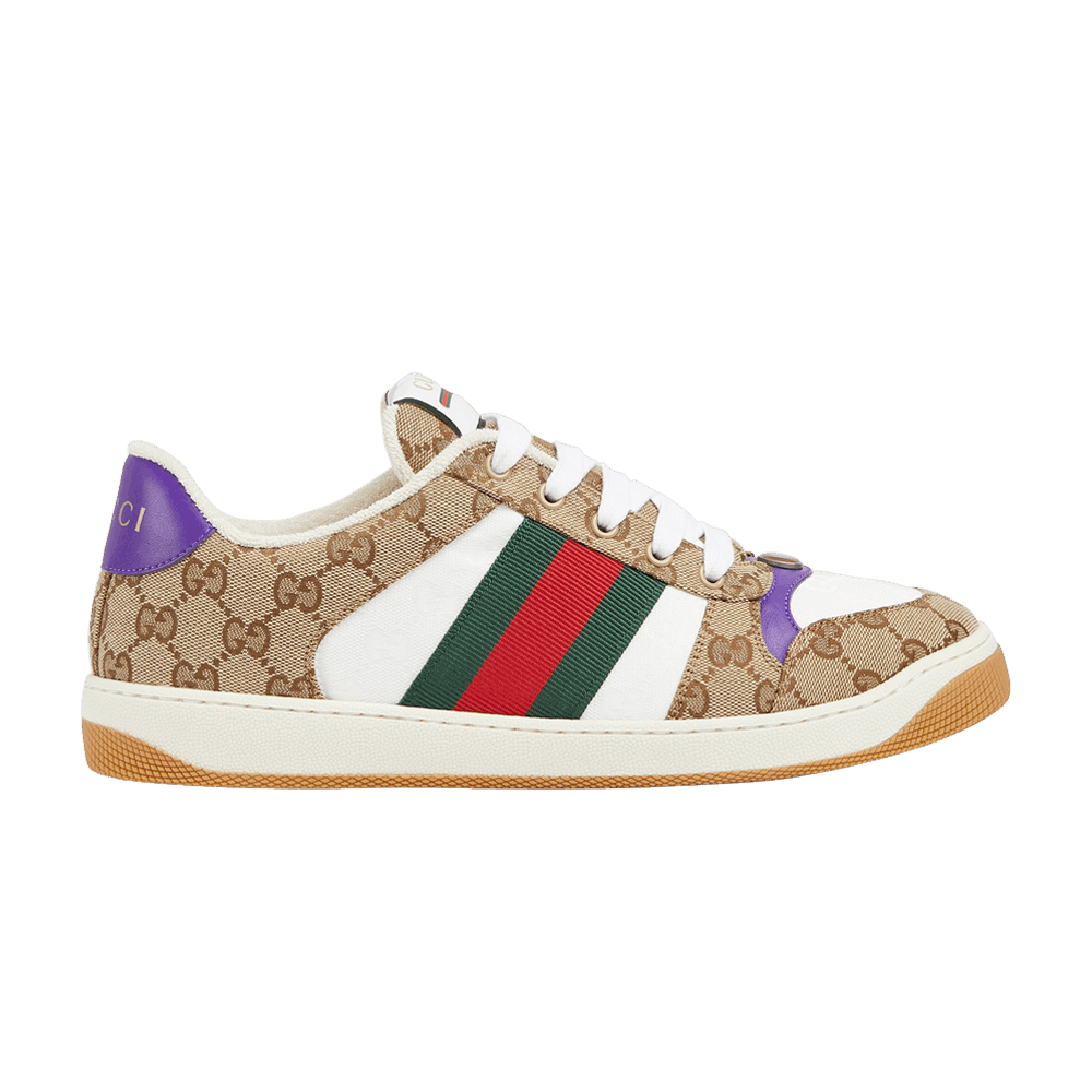 Buy Gucci Screener Sneaker 'Beige Purple' - 812638 FAD3U 9752 | GOAT