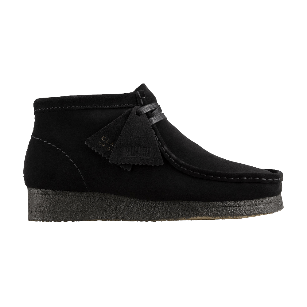 Clarks Wmns Wallabee Boot 'black Suede'
