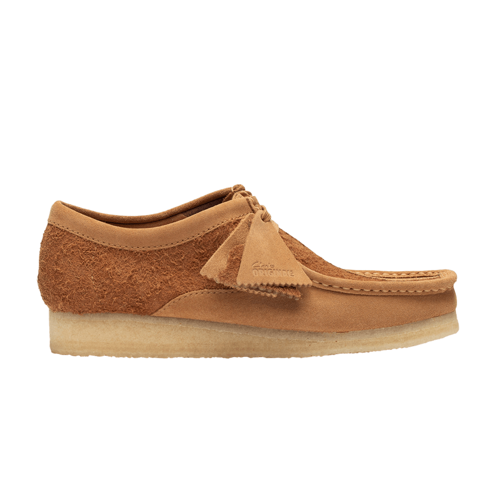 Clarks Wallabee Tan Hairy Suede