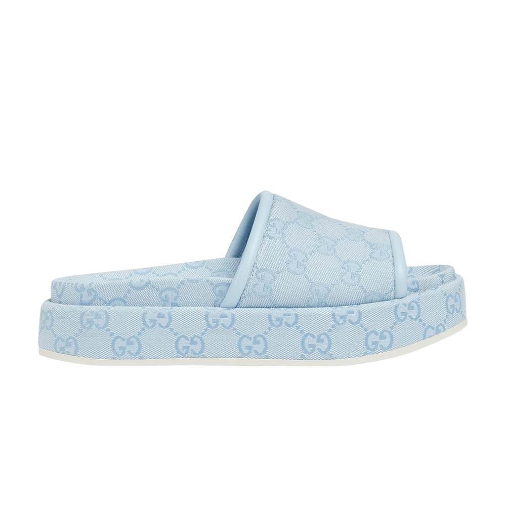 GUCCI|SANDALS (816797 FAD9D 4952) Buy Gucci Wmns Platform Sandal 'Allover GG - Light Blue