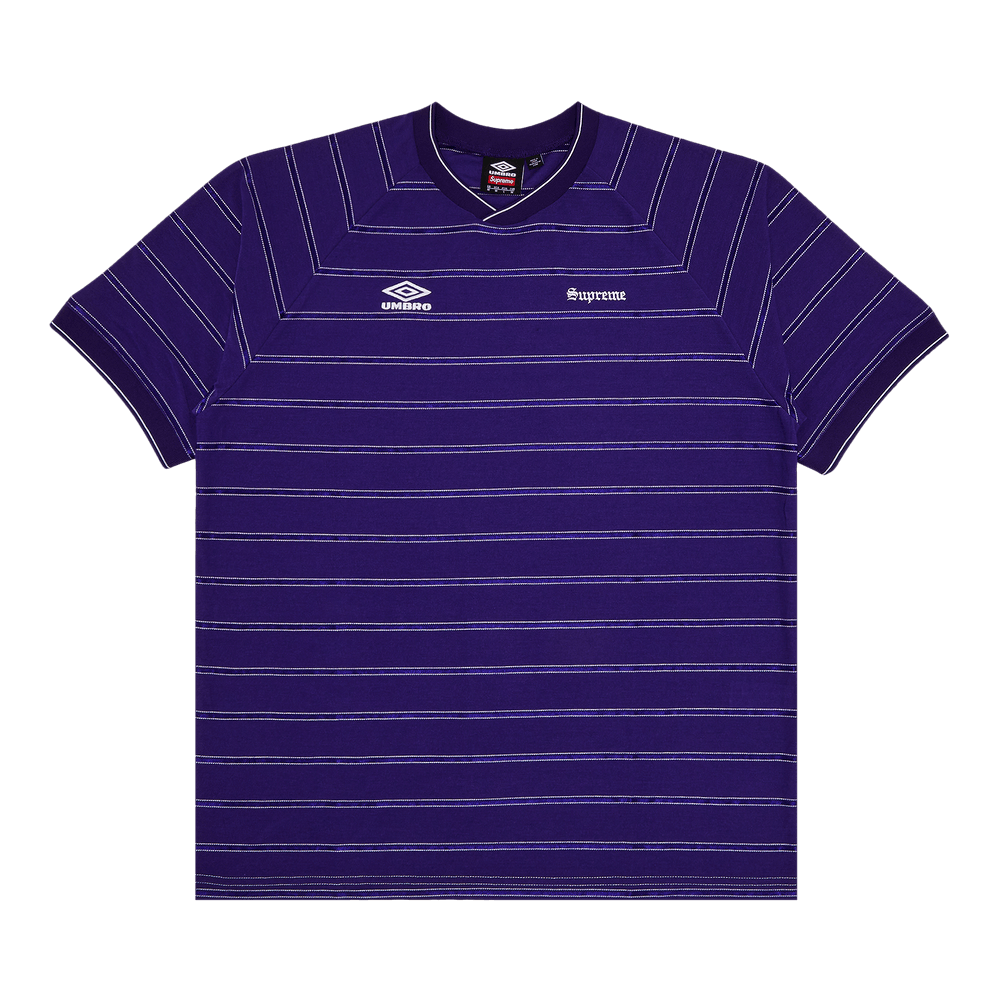 Buy Supreme x Umbro Stripe Soccer Jersey 'Purple' - SS25KN65