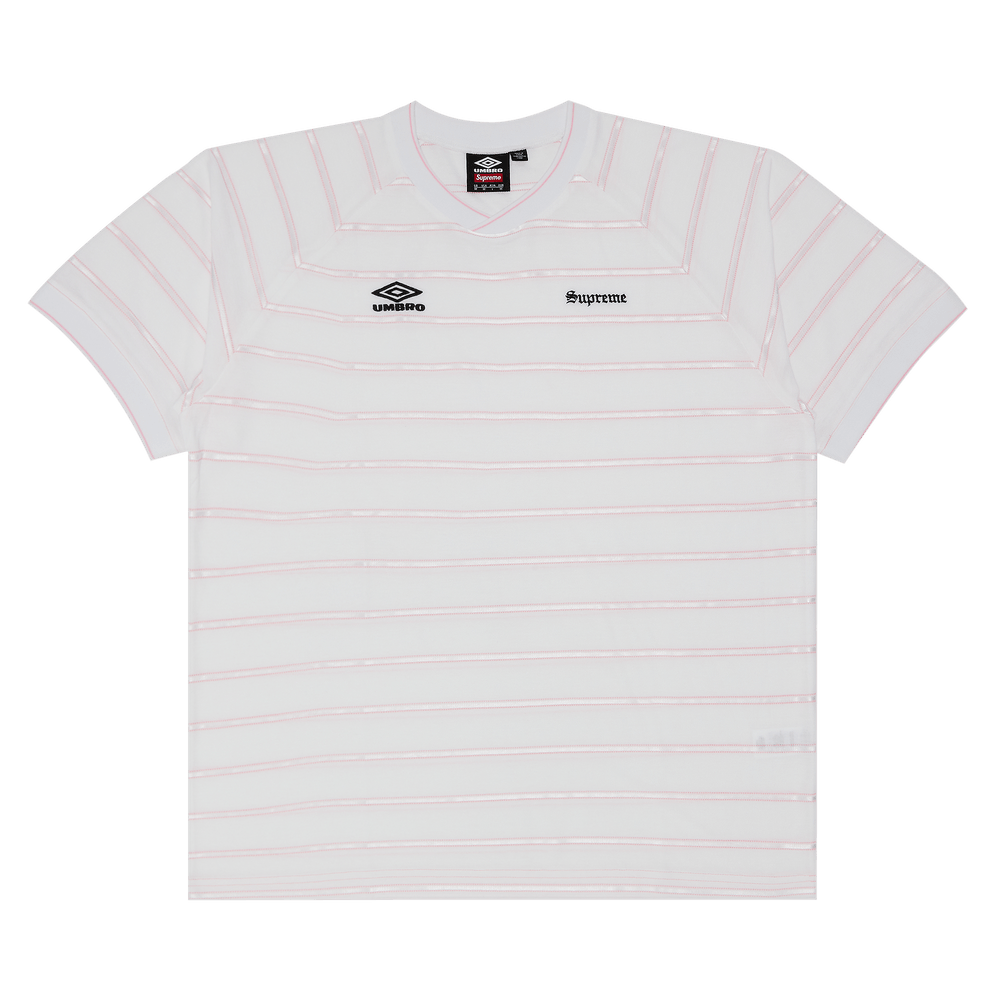 Buy Supreme x Umbro Stripe Soccer Jersey 'White' - SS25KN65 WHITE