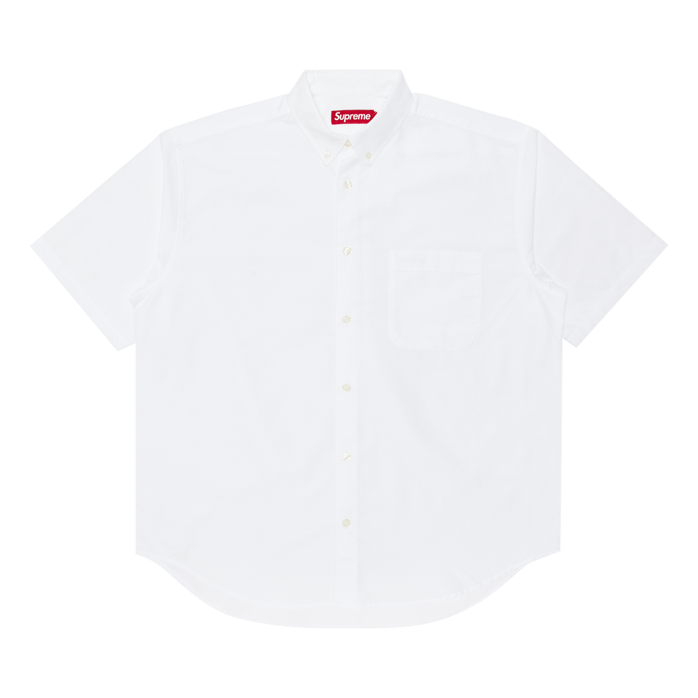 Buy Supreme Loose Fit Oxford Short-Sleeve Shirt 'White' - SS25S2